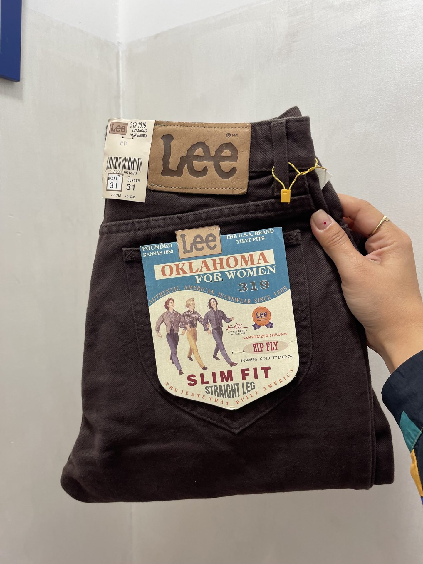 IMG_6311 Jeans Lee slim fit marrone