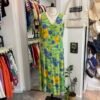 Vestito verde floreale