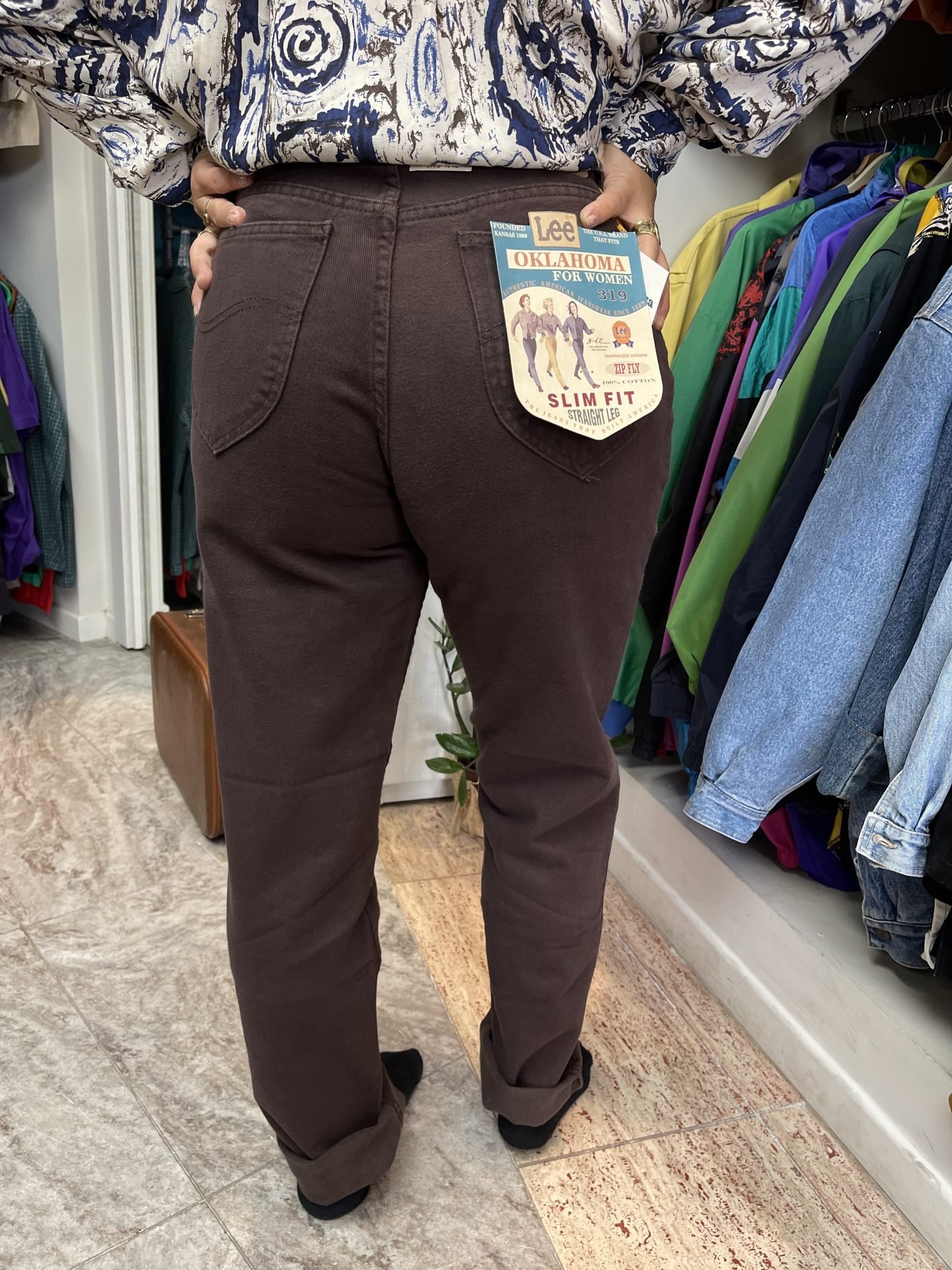 IMG_6333 Jeans Lee slim fit marrone