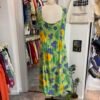 Vestito verde floreale