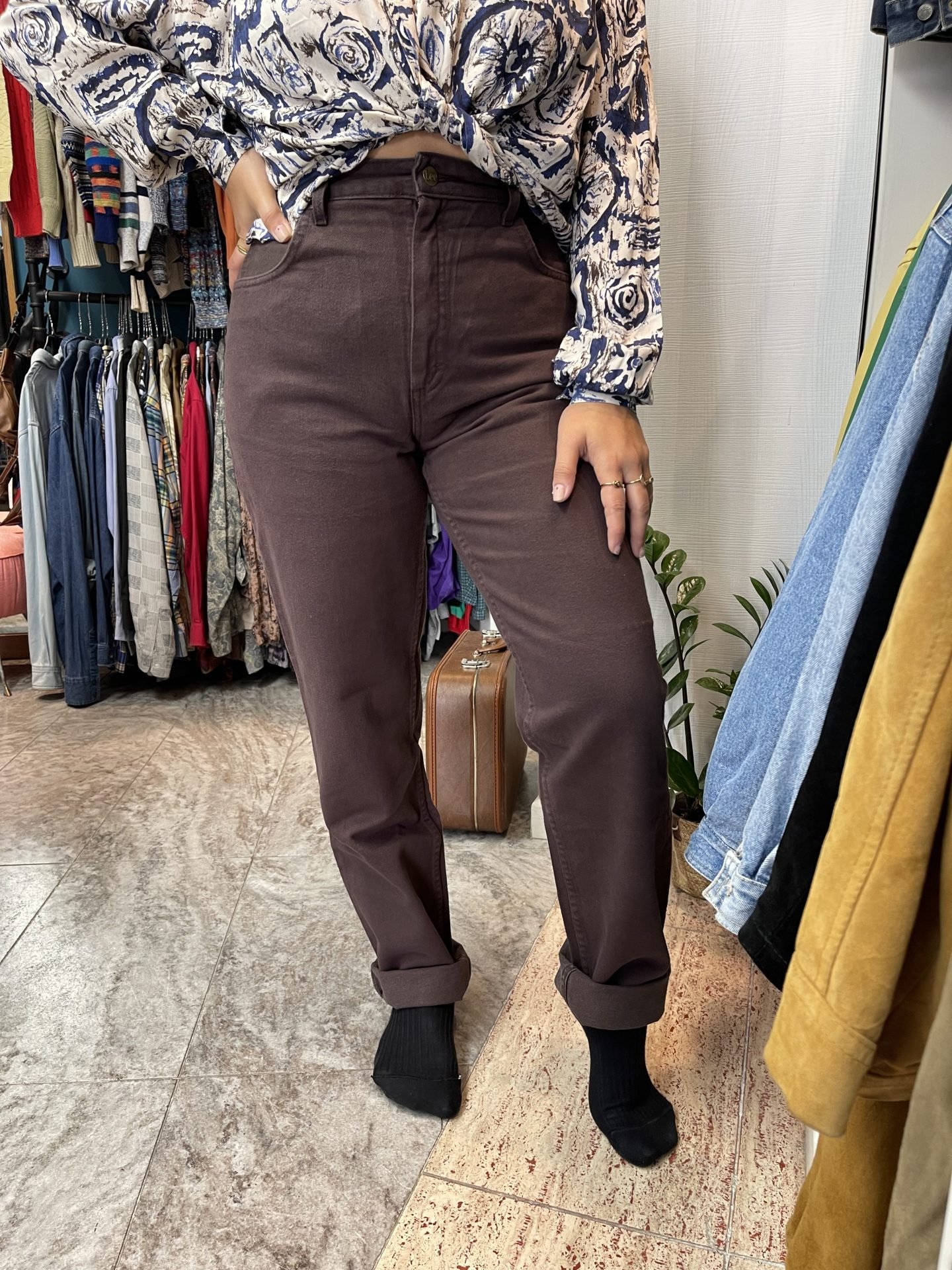 IMG_6344 Jeans Lee slim fit marrone