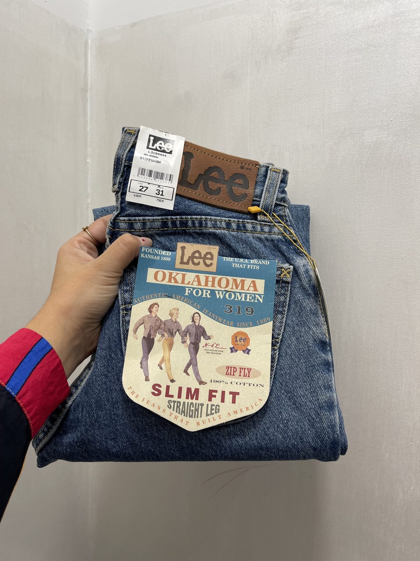 IMG_6357 Jeans Lee slim fit lavaggio chiaro