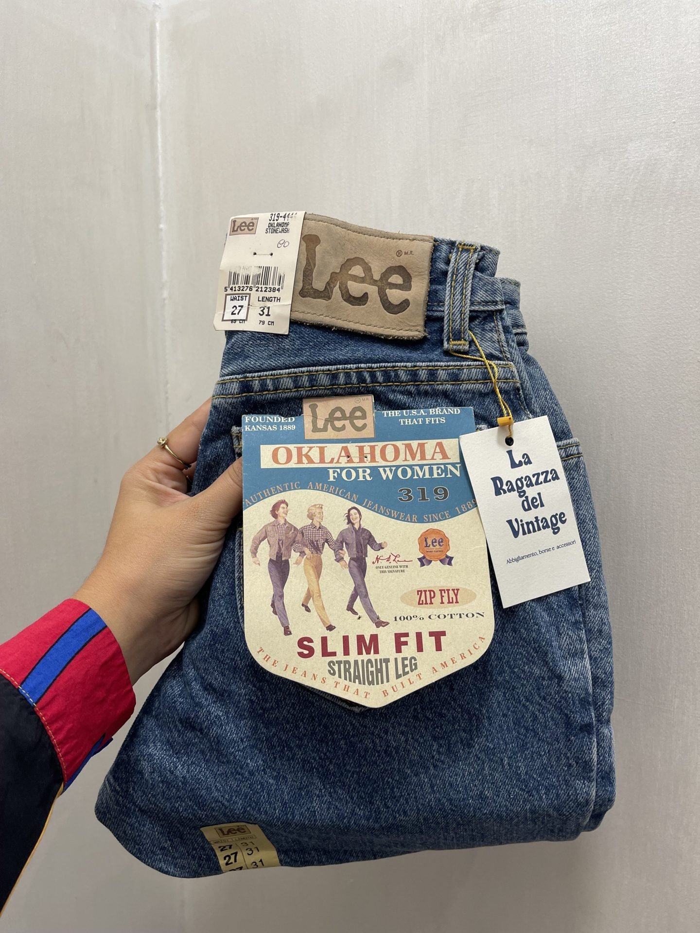 IMG_6358 Jeans Lee slim fit lavaggio chiaro