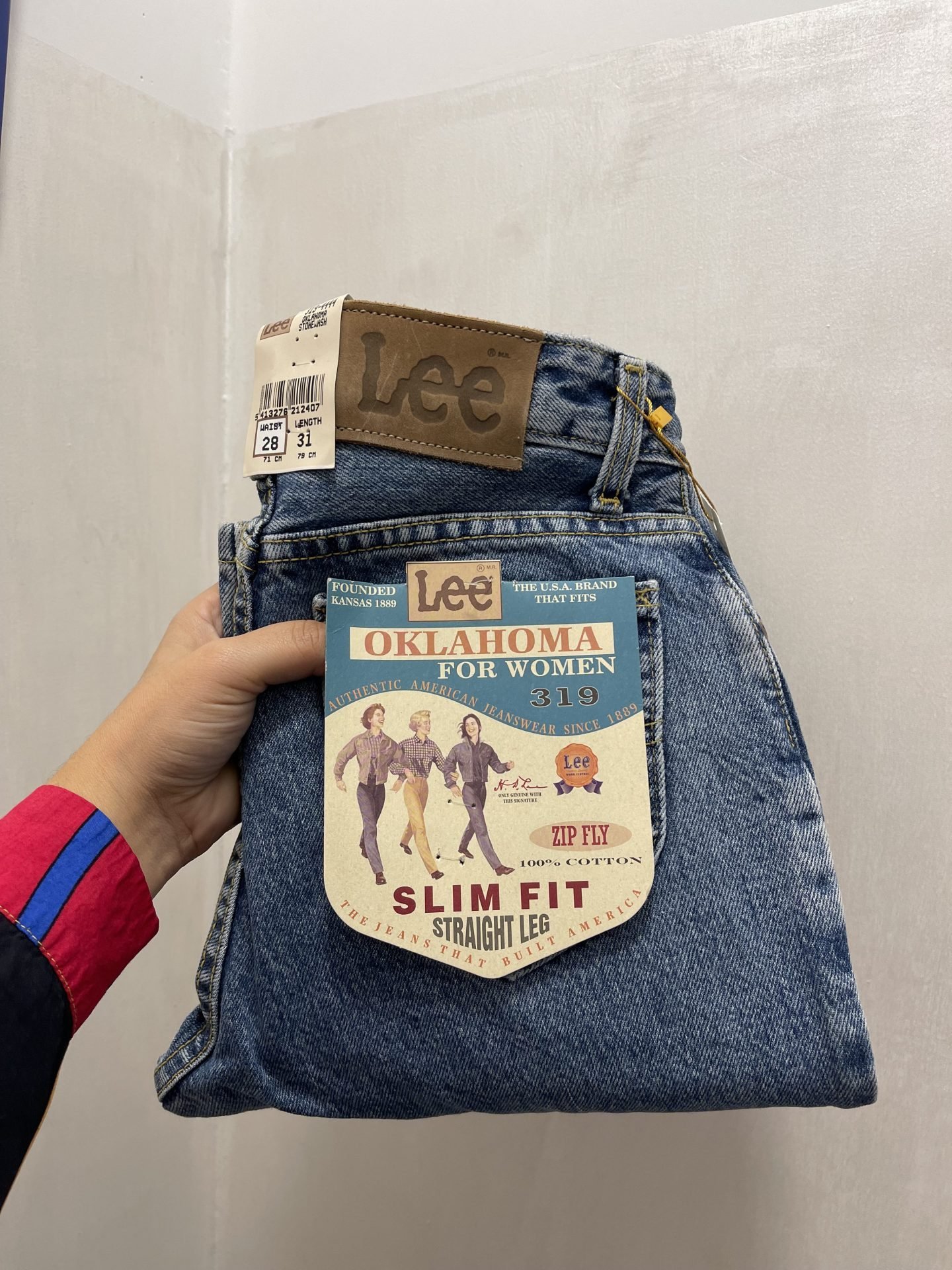 IMG_6359 Jeans Lee slim fit lavaggio chiaro