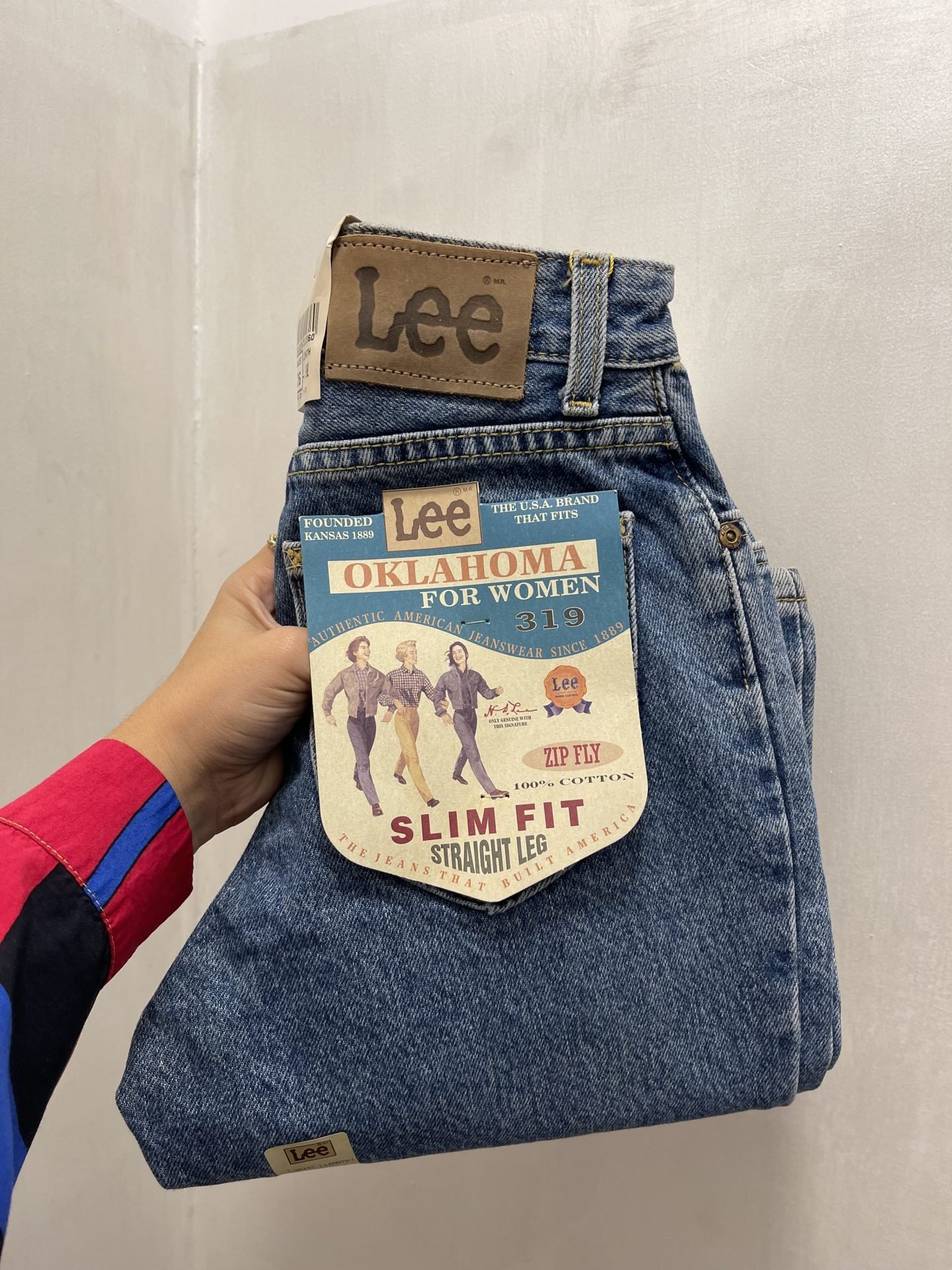 IMG_6360 Jeans Lee slim fit lavaggio chiaro
