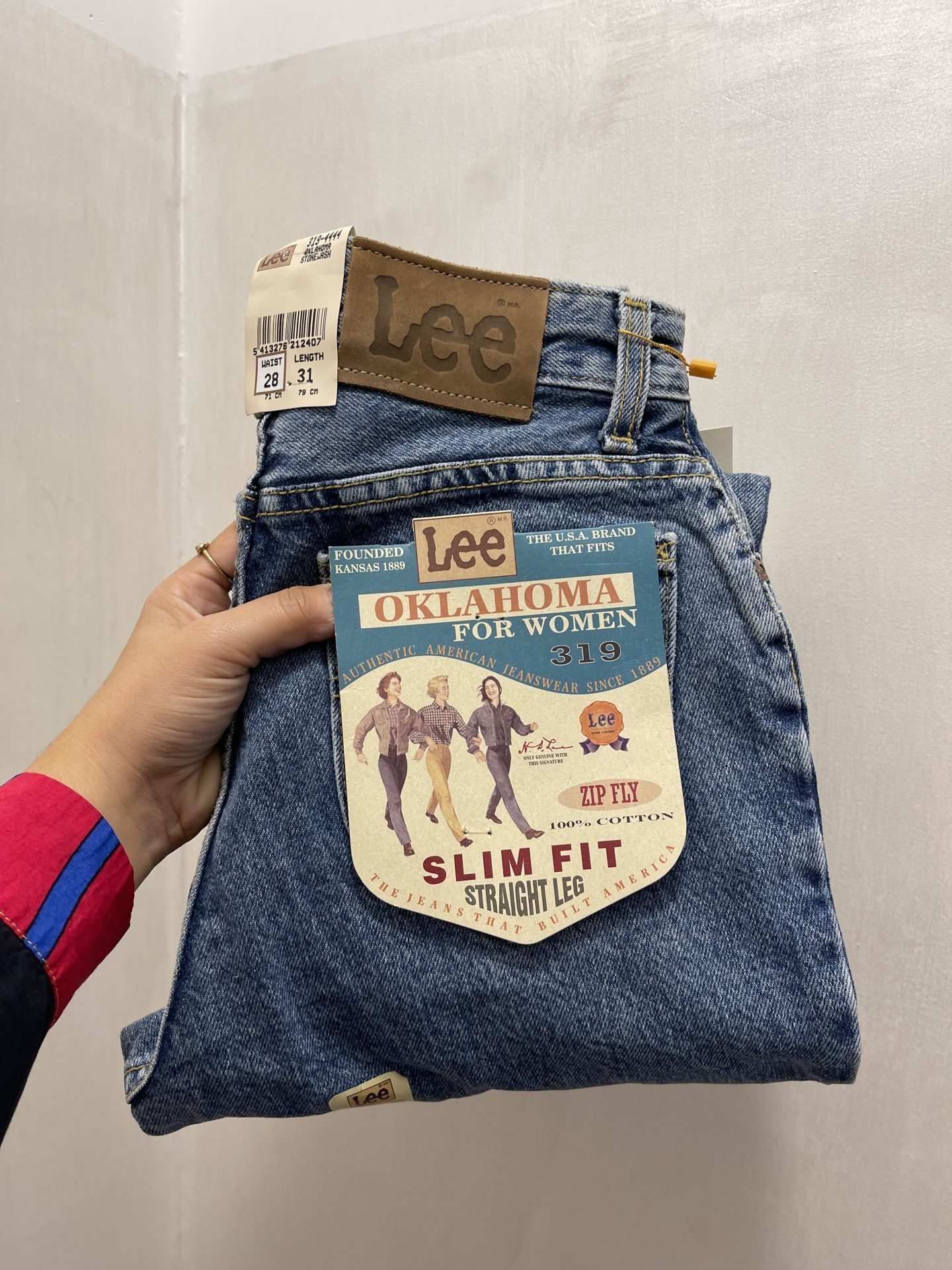IMG_6361 Jeans Lee slim fit lavaggio chiaro
