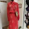 Abito rosso anni 70