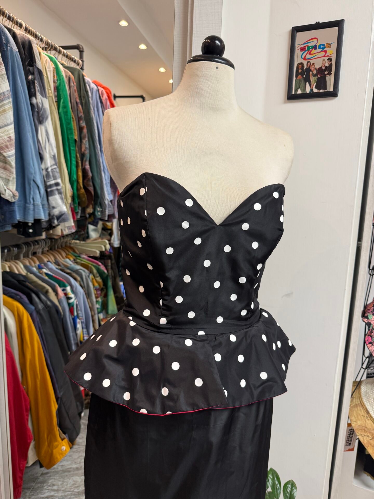 IMG_7278 Vestito nero a pois