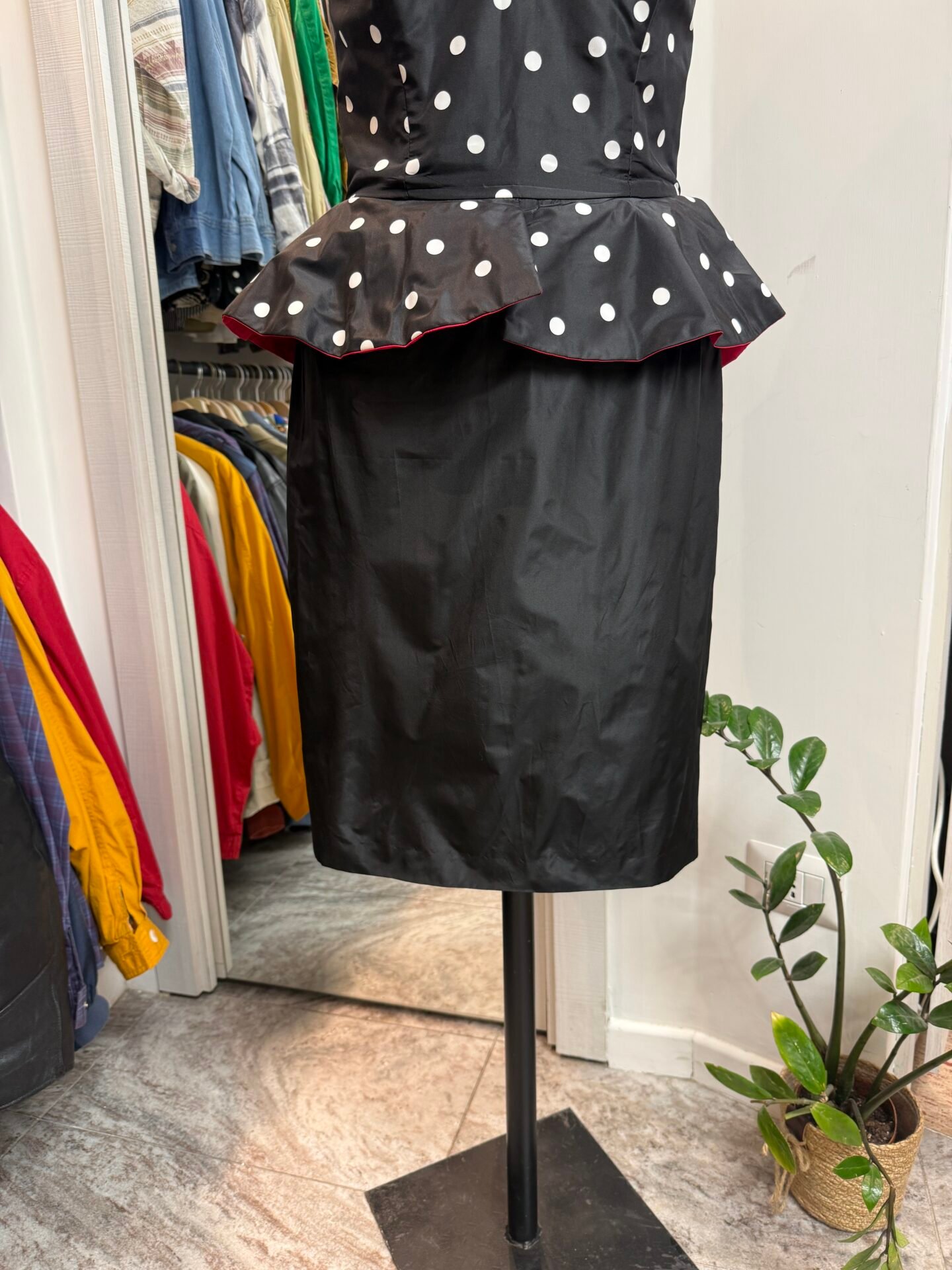 IMG_7279 Vestito nero a pois