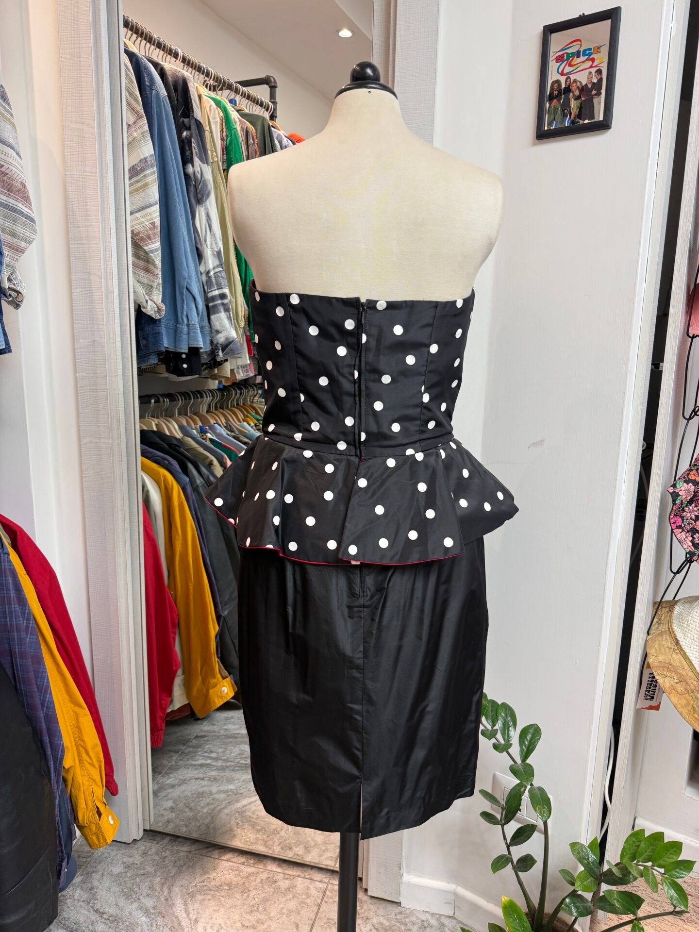 IMG_7281 Vestito nero a pois