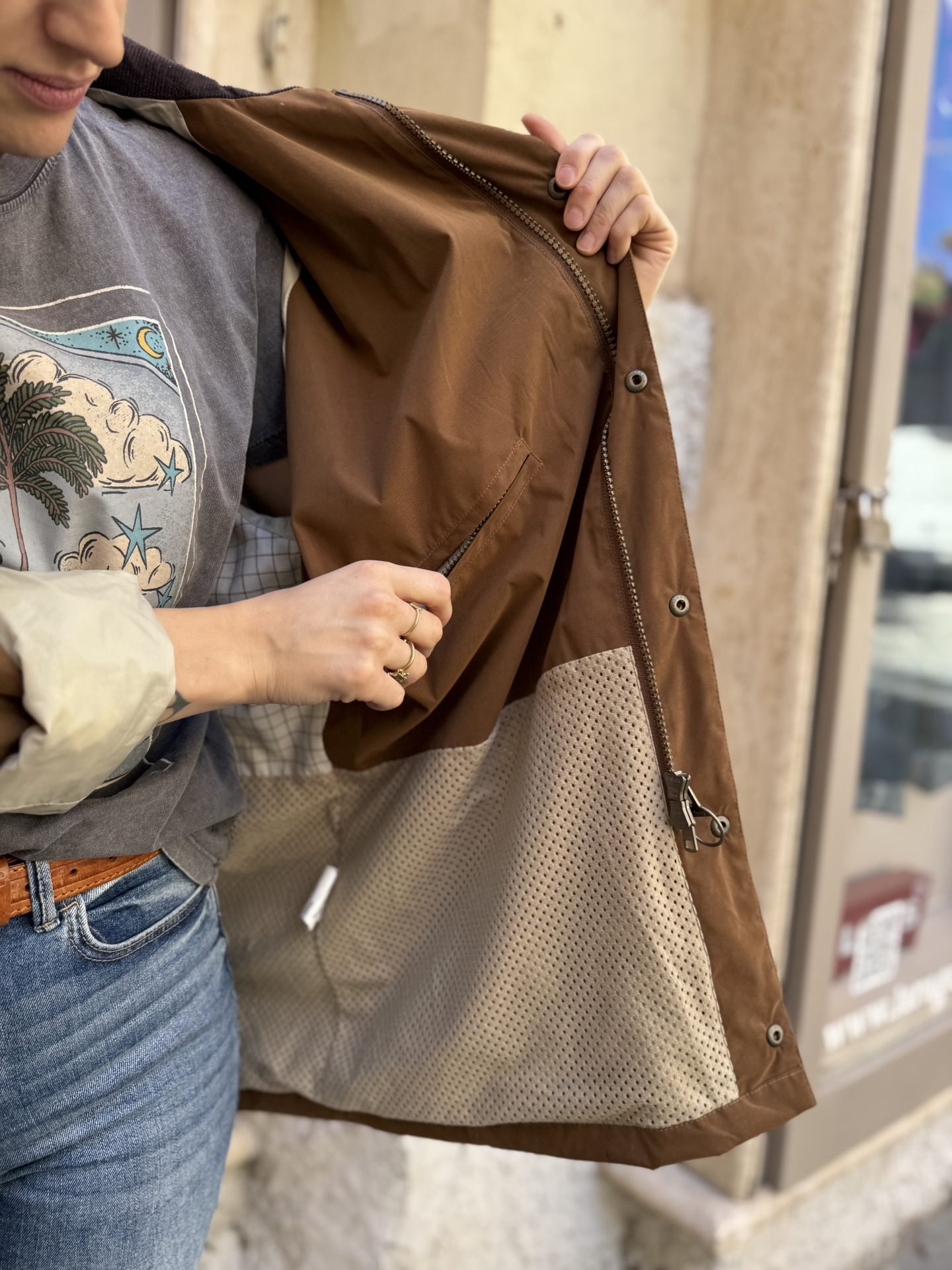 Barbour marrone Beuchamp travel