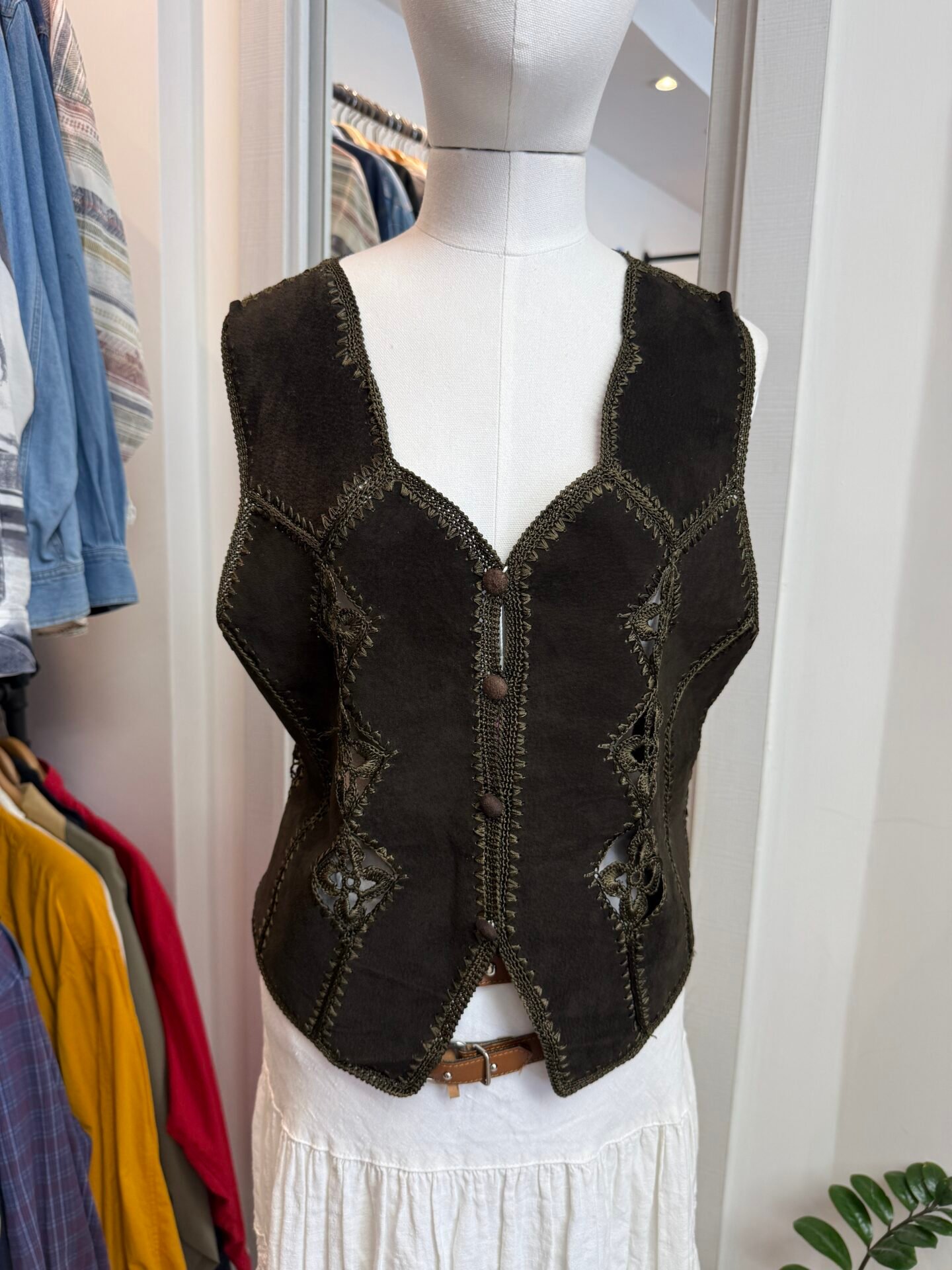 Gilet pelle verdone