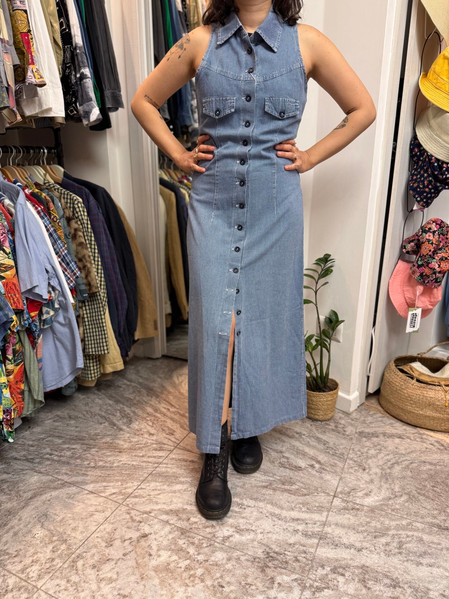 Vestito jeans Vichy