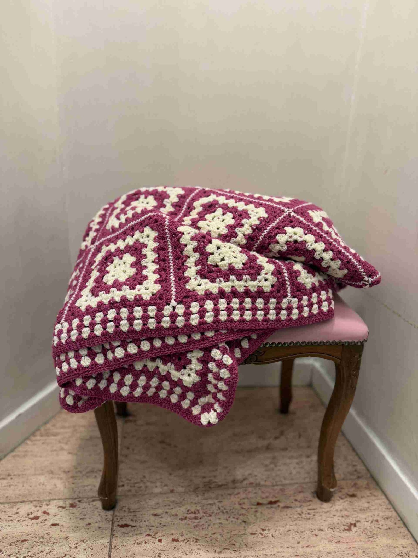 IMG_8151 Coperta vintage rosa