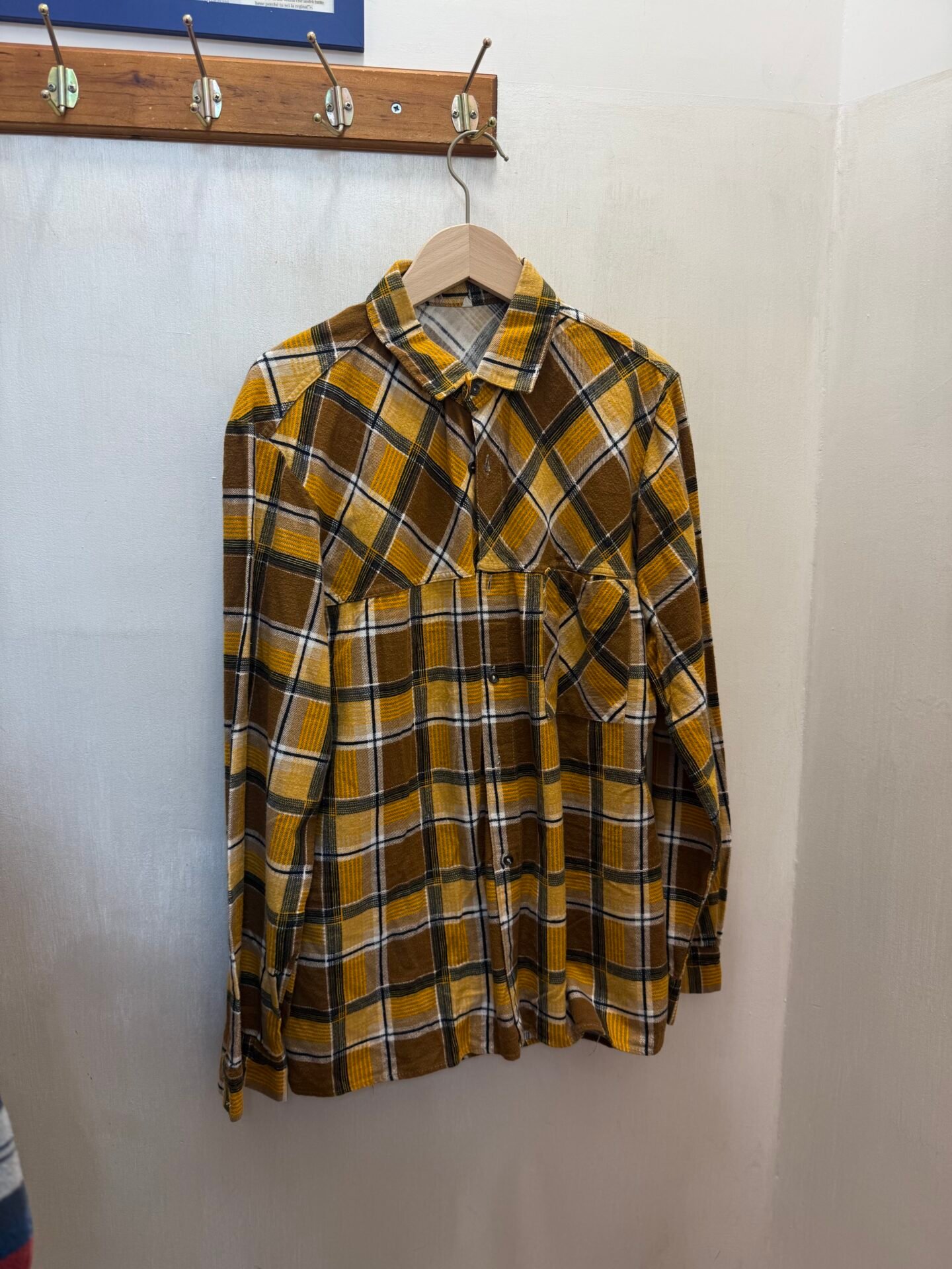Camicia tartan gialla S