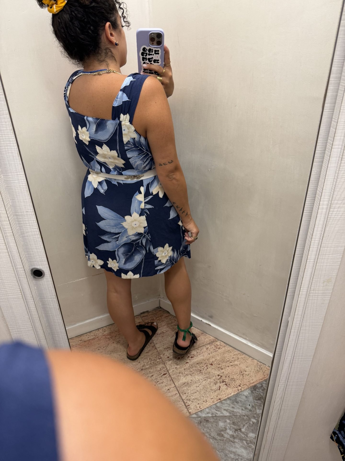 Vestitino blu floreale