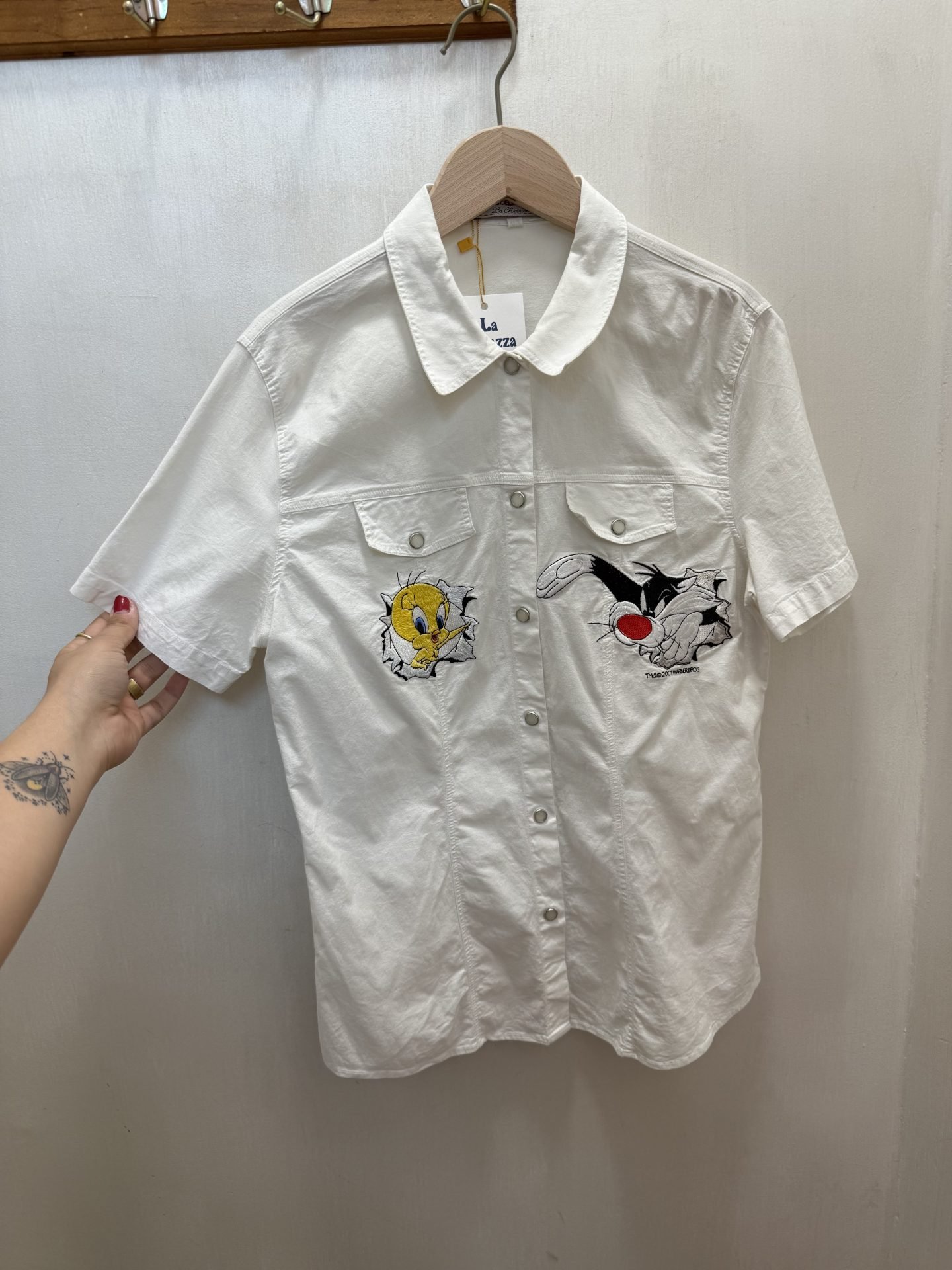 IMG_8413 Camicia bianca Titti e silvestro