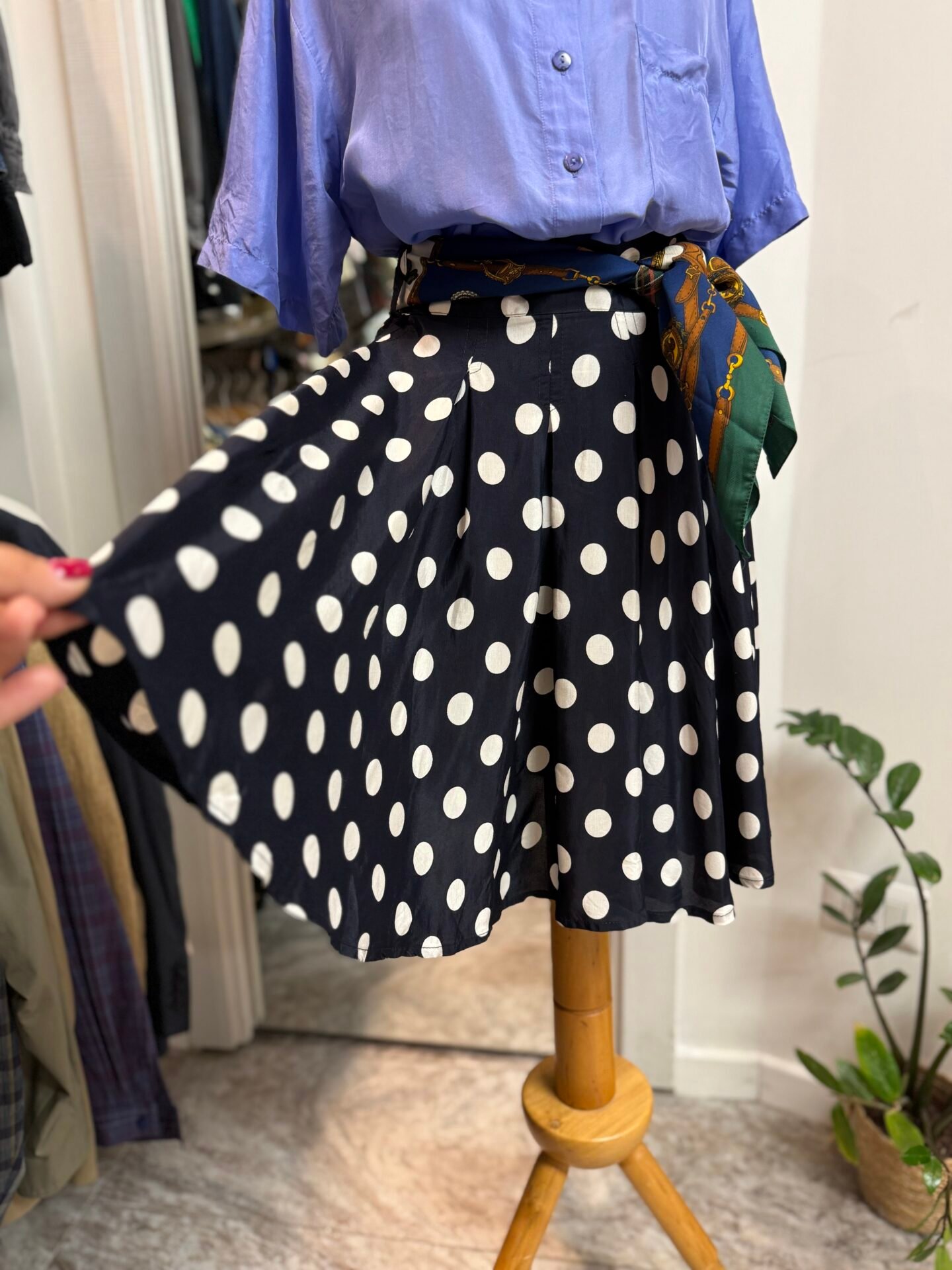Gonna blu a pois