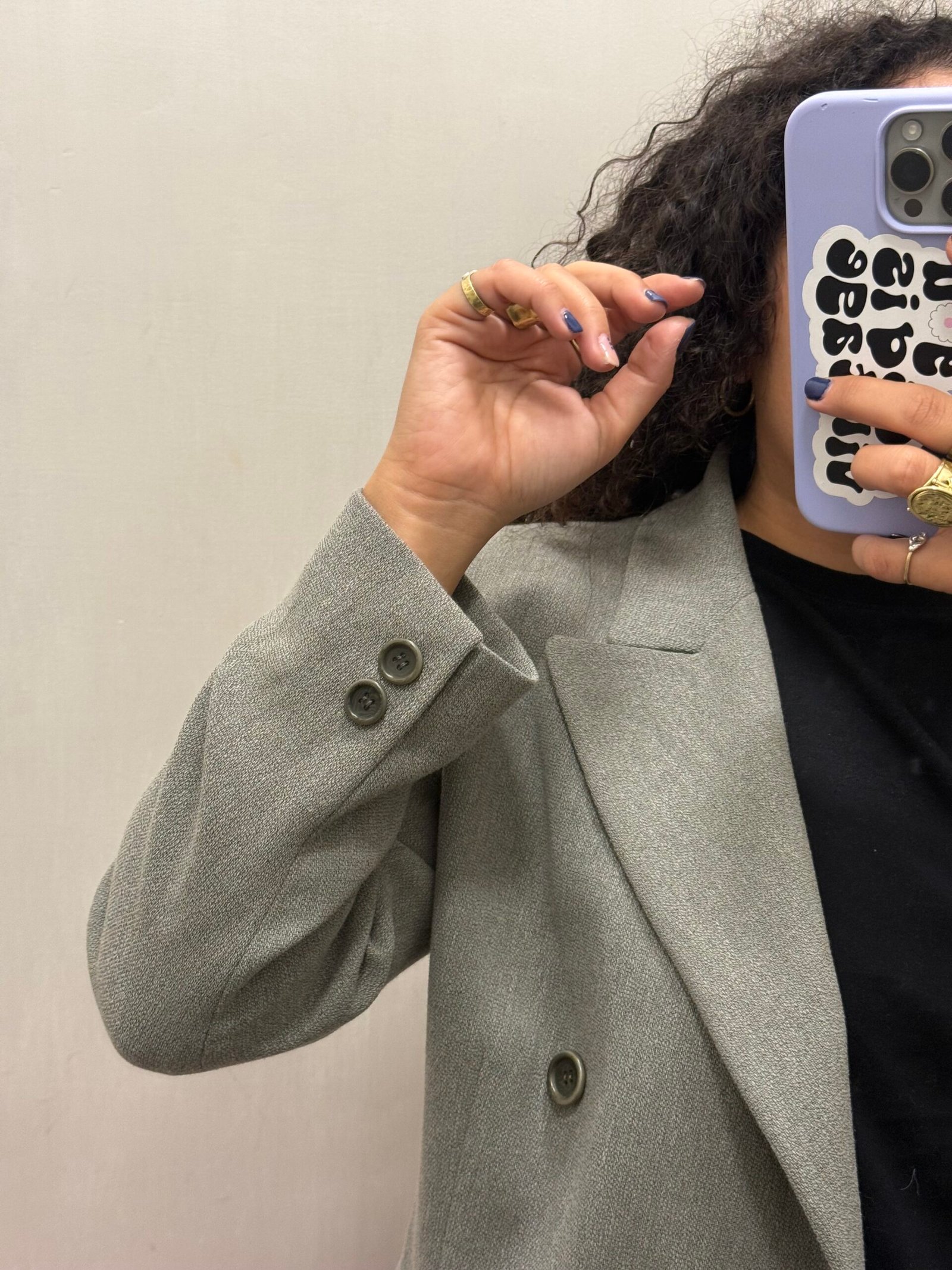 Blazer grigio doppiopetto S/M