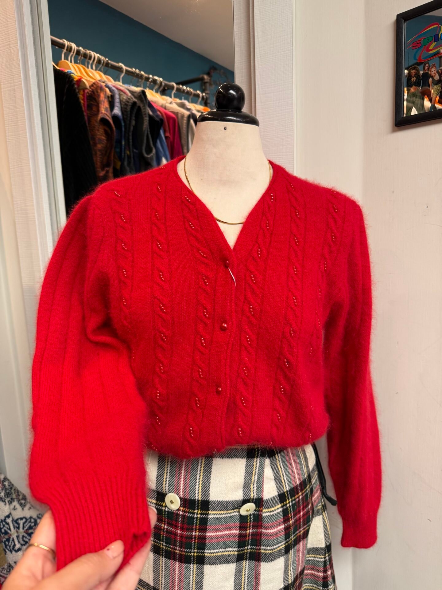 Cardigan rosso morbidissimo