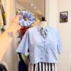 Camicia crop + elastico