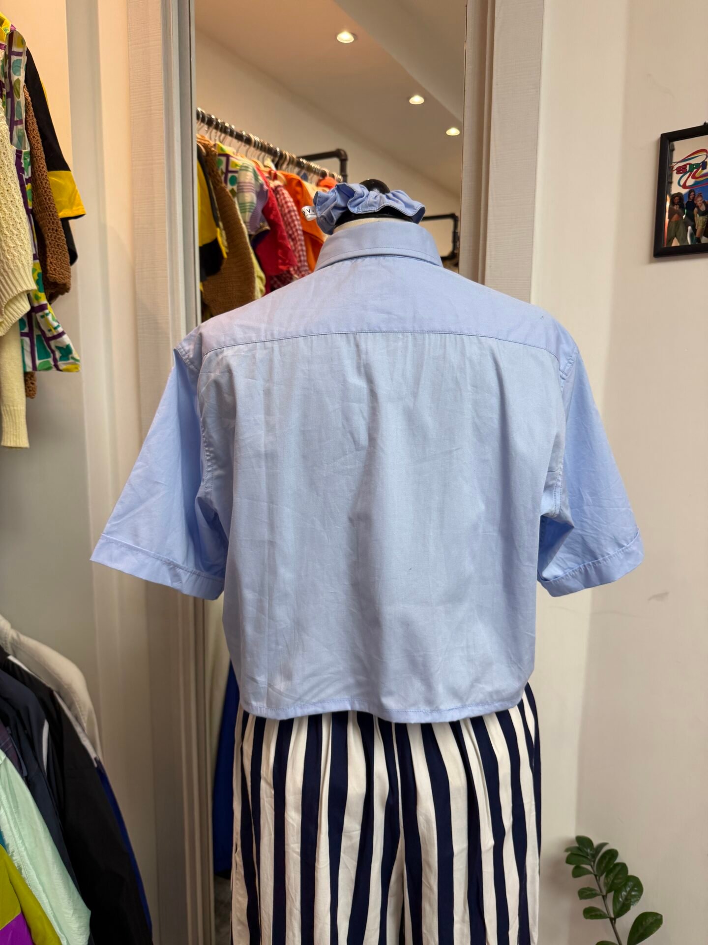 Camicia crop + elastico