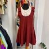 Vestito salopette bordeaux