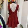 Vestito salopette bordeaux