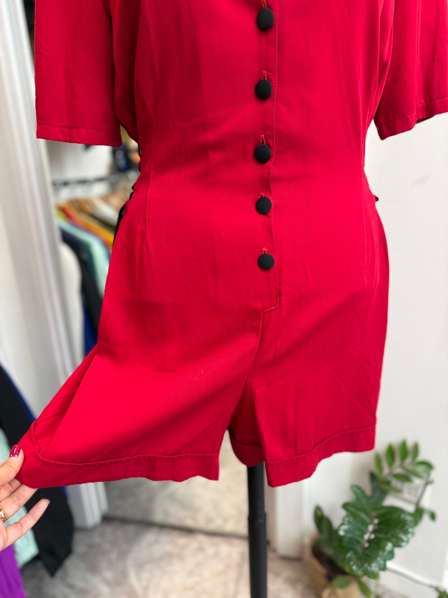 IMG_9172 Jumpsuit rossa corta