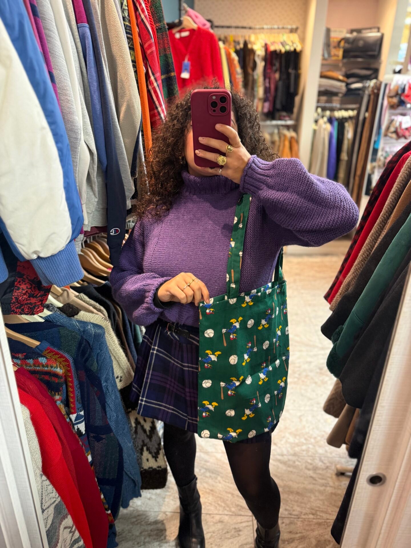 Shopper verde Paperino