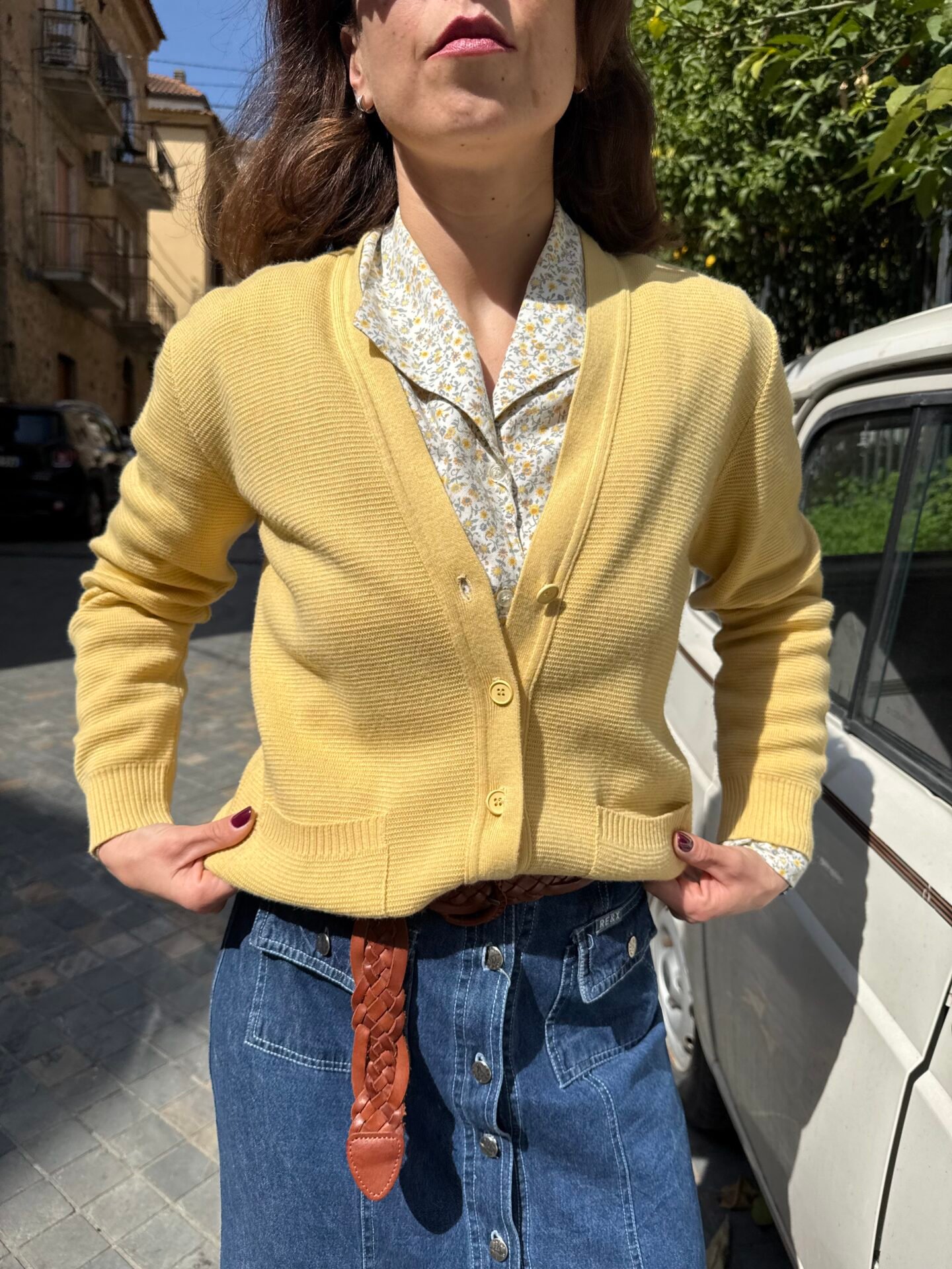 Cardigan giallo