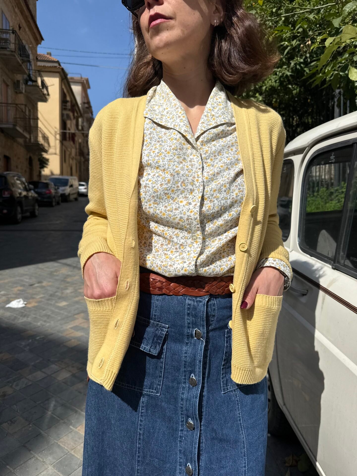 Cardigan giallo