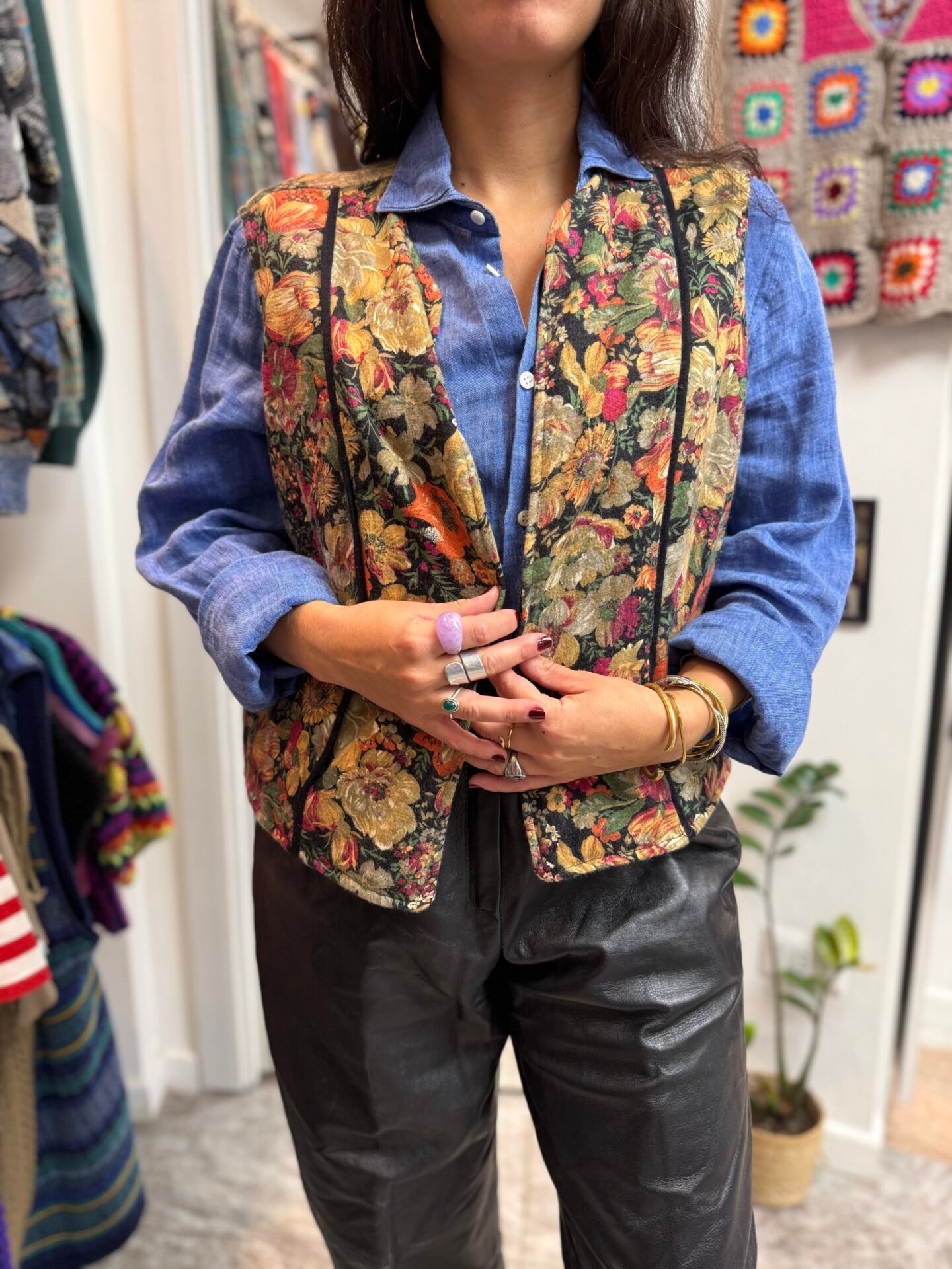 Gilet floreale