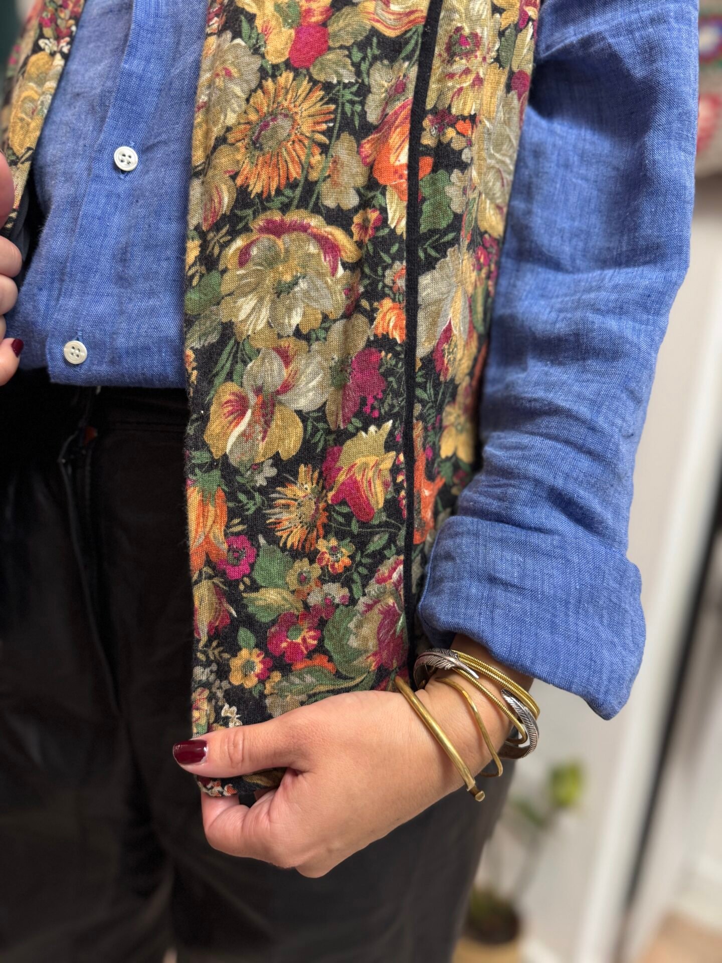 Gilet floreale