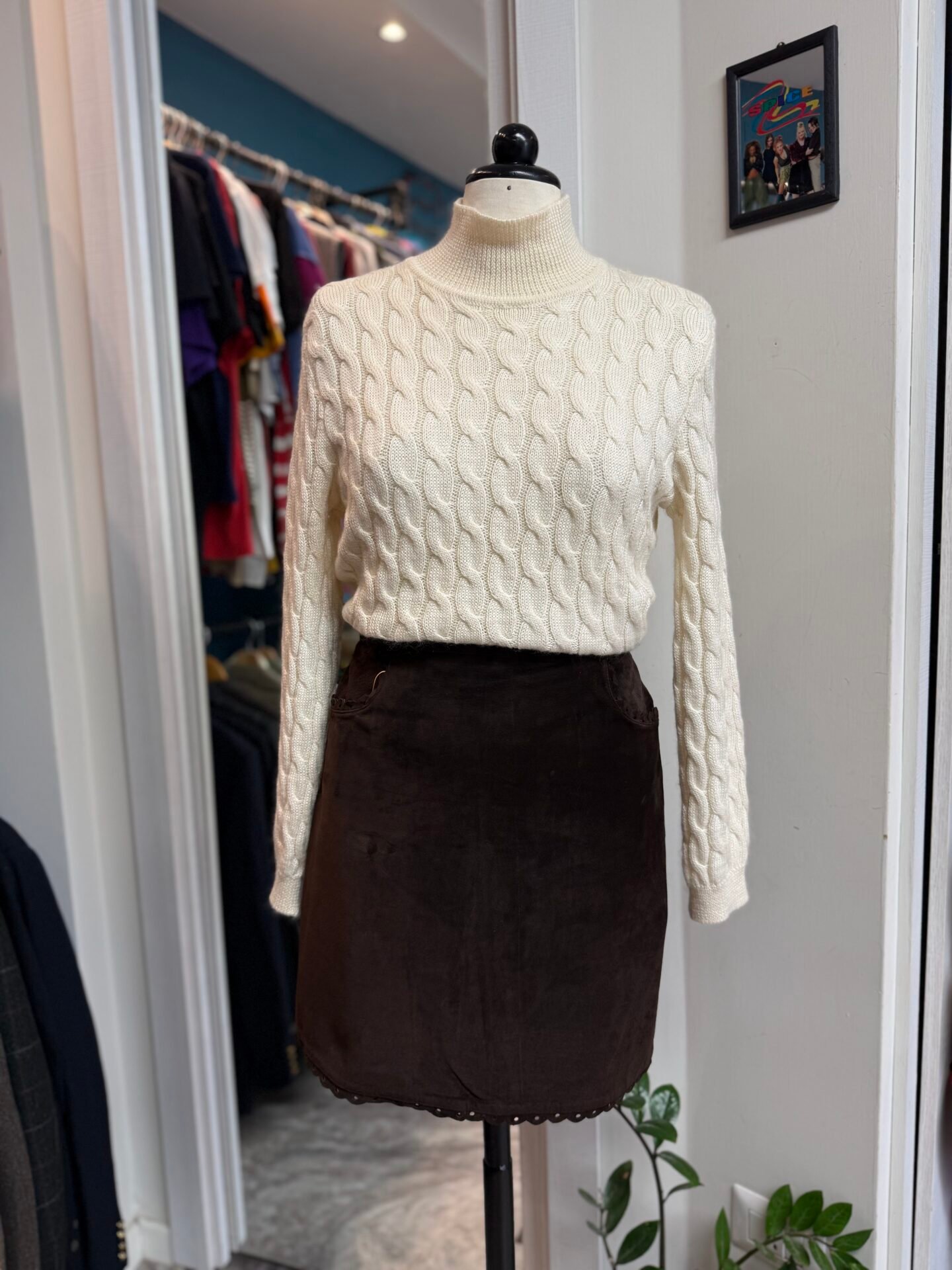 IMG_9570 Maglione panna collo alto S/M