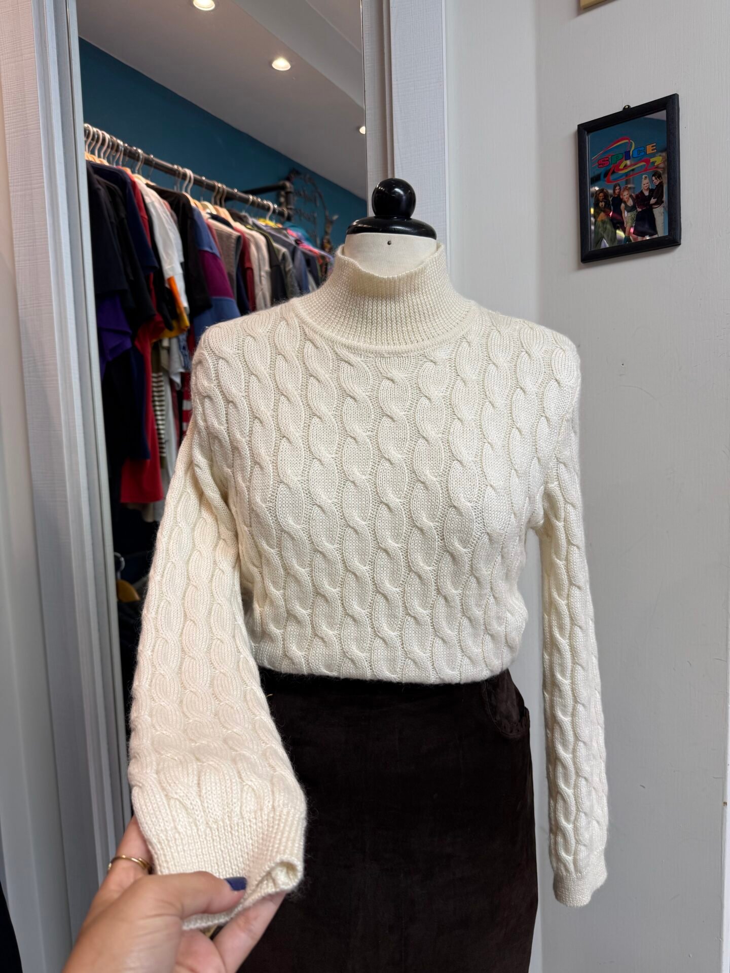 IMG_9572 Maglione panna collo alto S/M