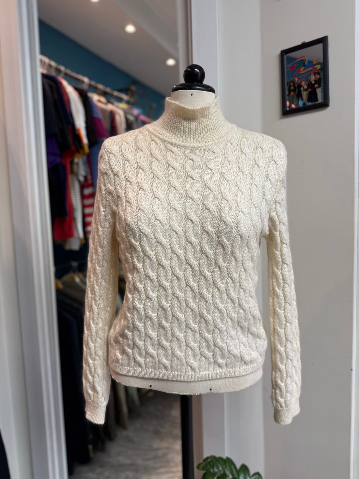 IMG_9579 Maglione panna collo alto S/M