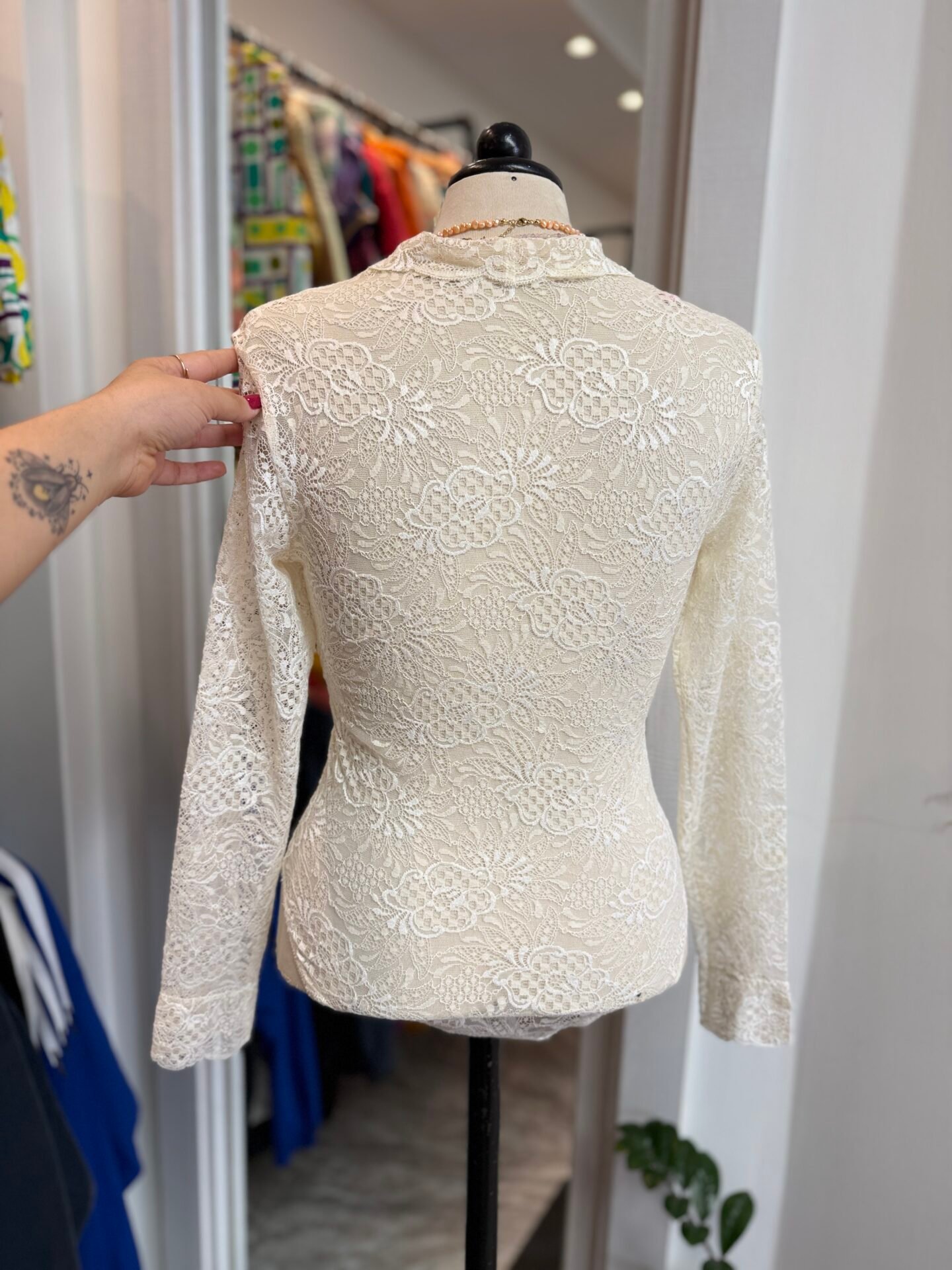 Body pizzo bianco