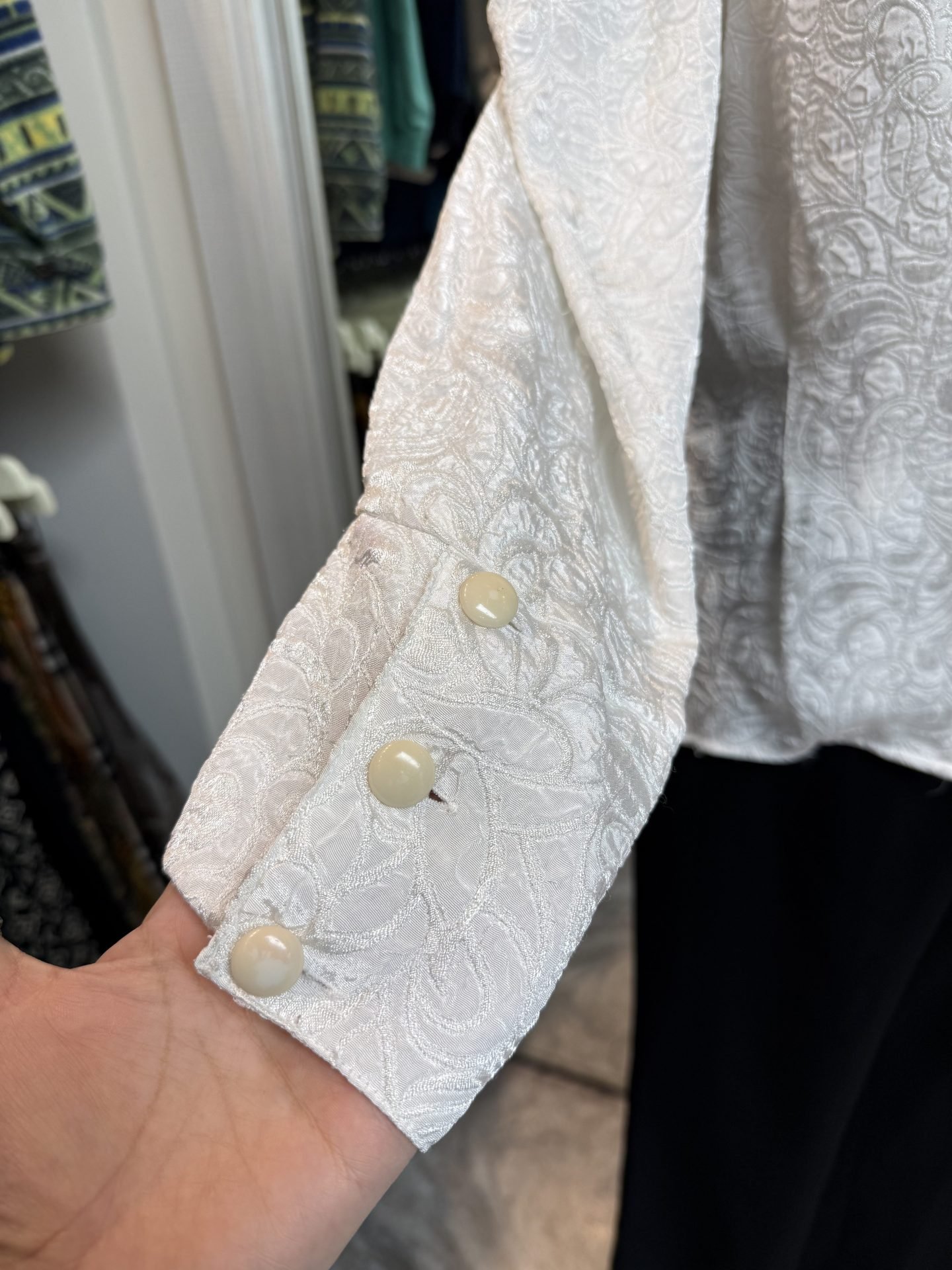 IMG_9960 Camicia bianca damascata