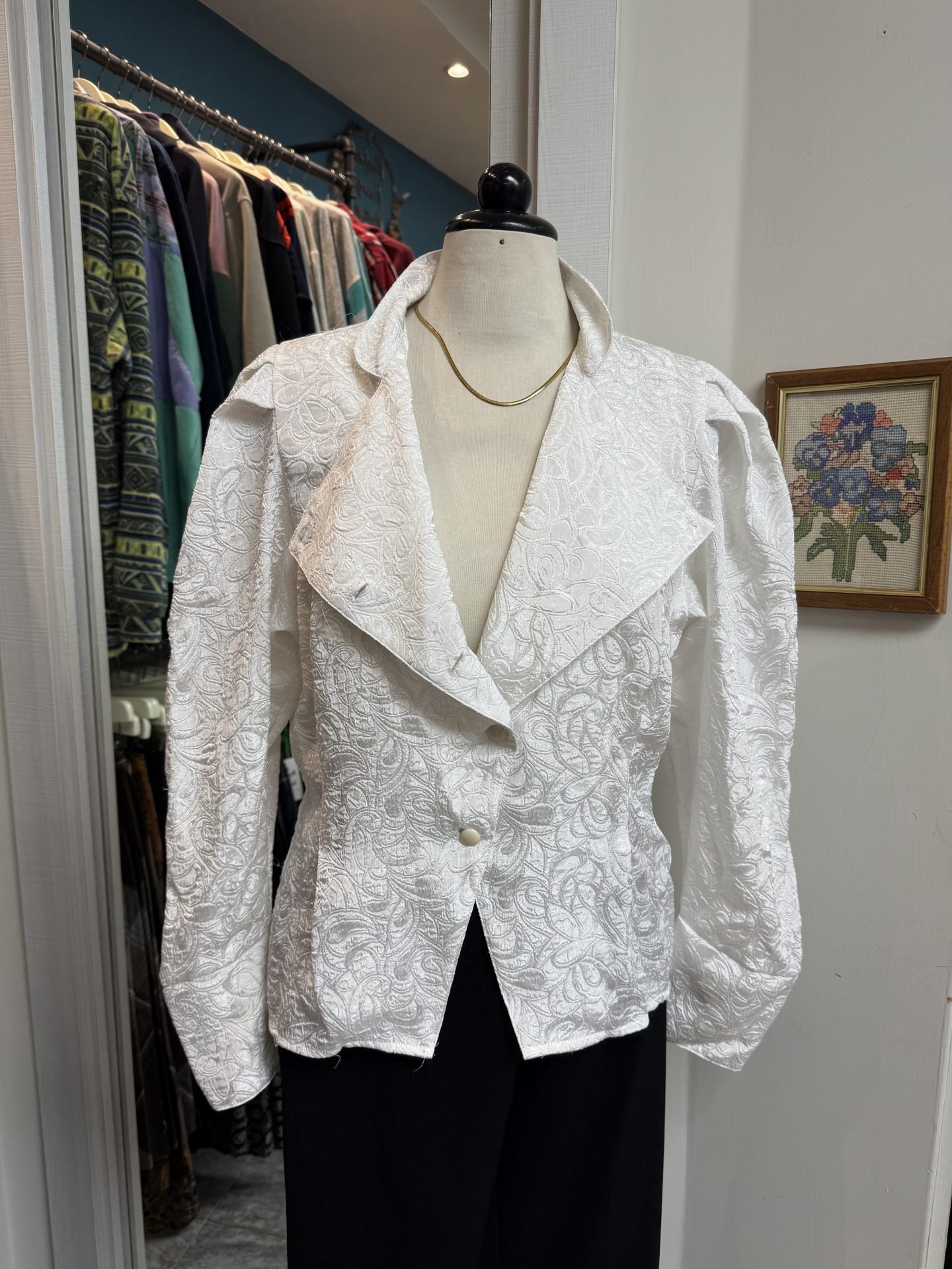 IMG_9963 Camicia bianca damascata