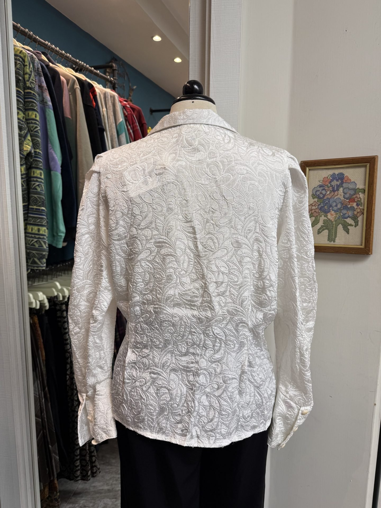IMG_9964 Camicia bianca damascata